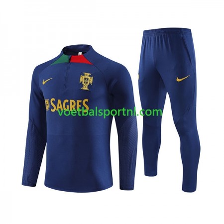 Portugal Blauw Trainings Sweatshirt Pak 2023-24